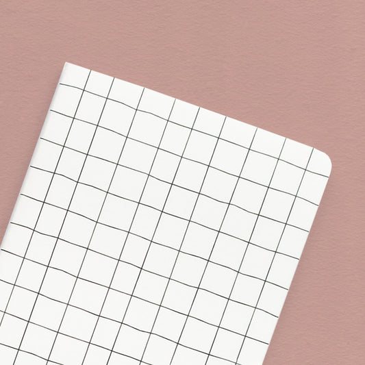 Cream Grid Grid Notebook